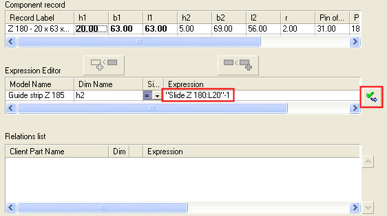 Mechanism Assembly - Catalog Relations