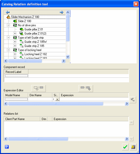Mechanism Assembly Catalog Relations